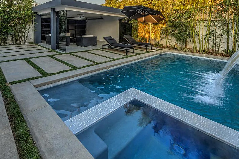 Outdoor Pool and seating area