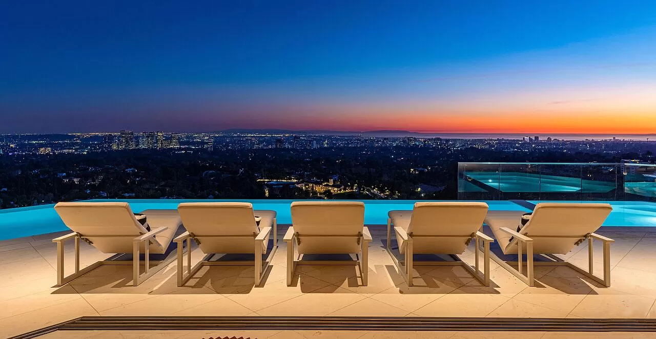 Outdoor Pool and seating area