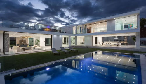 Outdoor Pool and Seating Area