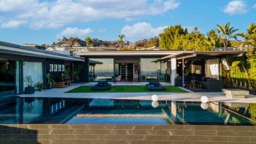 Outdoor Pool and Seating area