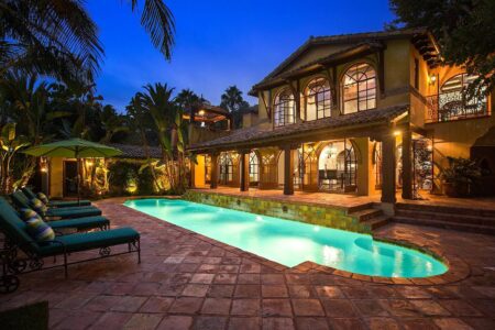 Outdoor Pool and Seating area