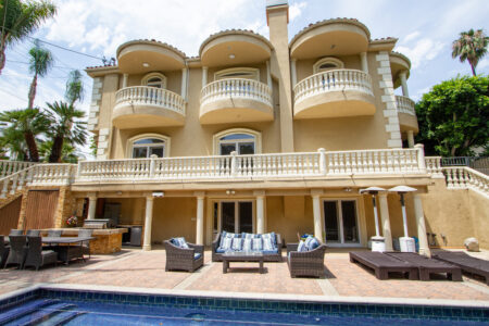 Outdoor pool and Seating area