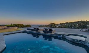 Outdoor Pool Seating area