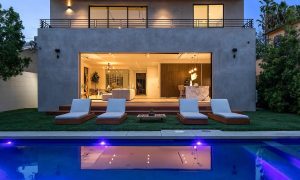 Outdoor Pool and seating area