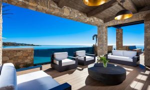 Outdoor Pool and seating area