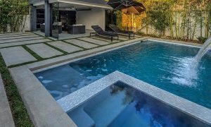 Outdoor Pool and seating area