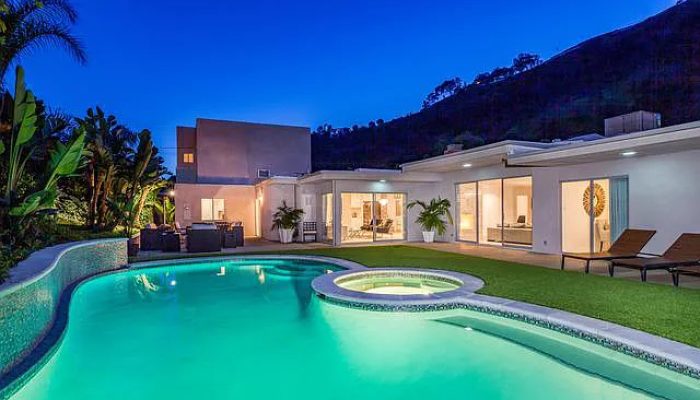 Outdoor Pool and seating area