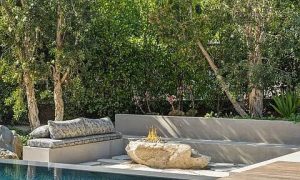 Outdoor Pool and seating area