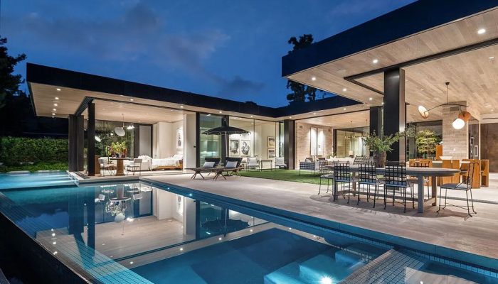 Outdoor Pool and seating area