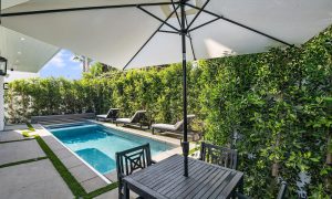 Outdoor pool and Seating area