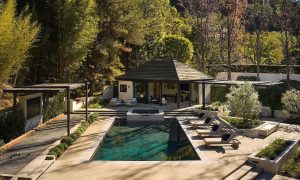 Outdoor pool and Seating area