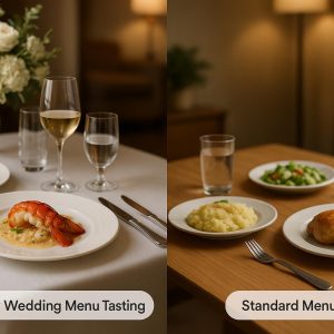Luxury Wedding Menu Tasting vs Standard Options
